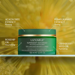 Liz Earle Superskin balm emulsifies into milk during use.