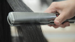 Floating plates of Lizze Straightener adapt to hair texture for smooth results