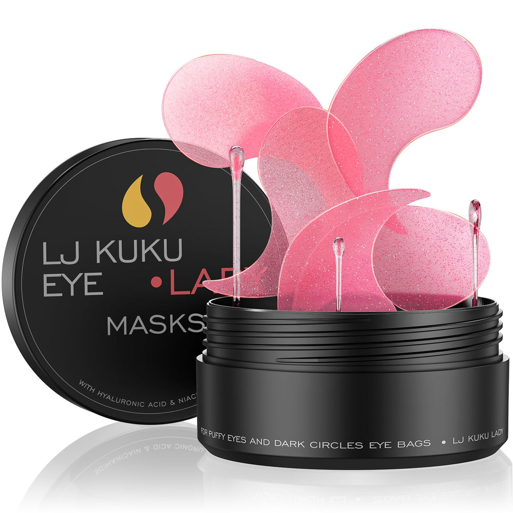LJ KuKu Lady under eye patches with gold essence brighten tired under-eye skin
