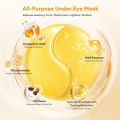 Gold essence in LJ KuKu Lady patches enhances skin elasticity and brightness