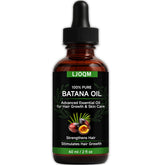 LJOQM Batana Oil bottle for natural hair nourishment and scalp care.