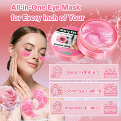 Lktvys Rose Eye Patches help cool tired eyes and reduce puffiness.