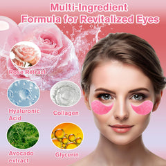 Lktvys Rose Eye Patches use Damask rose extract for gentle care around the eyes.