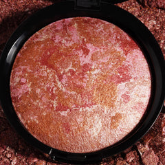 llasido Nebula Night bronzer application demonstrating buildable contour and soft glow