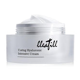 lleafill Curing Hyaluronic Intensive Cream bottle pump for easy daily hydration