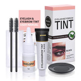 LLNNOVUE eyelash and eyebrow color kit packaging with at-home tinting