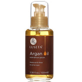 L LUSETA Argan Oil Serum bottle for nourishing shine and frizz control.