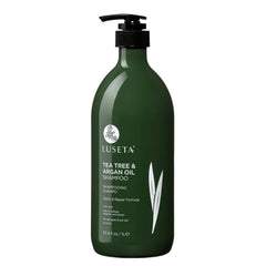 Luseta Tea Tree Oil Shampoo bottle for color-safe cleansing.