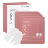 LLVYUO Novoy Rose Eye Patches close-up showing nourishing under-eye hydration