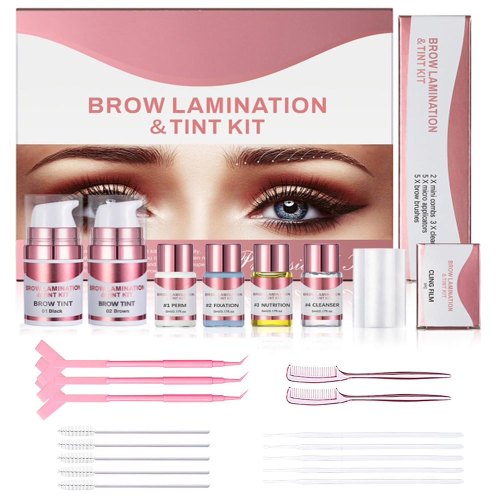 LMDAOO Brow Lamination Kit packaging shows at-home brow solution