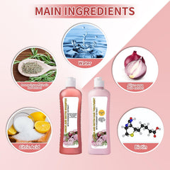 LMDGDS shampoo ingredients display rosemary and onion for nourishing hair care