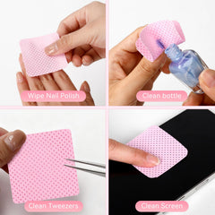 LNDIEHS wipes shown with remover for easy polish removal.