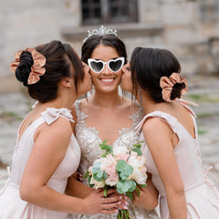 Loanzeg no-slip hair clips stay in place for elegant wedding-day styling.