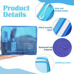 Locmeo large capacity bag fits toiletries and cosmetics.