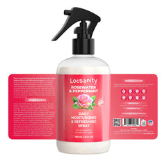 Locsanity Rosewater Peppermint Loccare Conditioner bottle hydrates dreadlocks