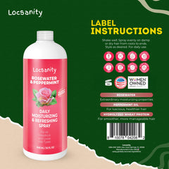 Mist from Locsanity spray nourishes scalp and locs gently