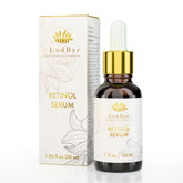 LodBar Retinol Serum bottle shows dual retinoid system for balanced renewal