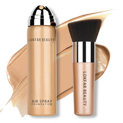 LOKFAR AirBrush Foundation Spray bottle showing a sleek pump for easy application.