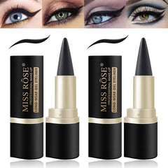 LOKFAR two-piece black gel eyeliner set highlighting bold matte black finish for defined eyes.