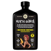 Lola From Rio Morte Subita bottle pour demonstrates deep hydration for dry hair.