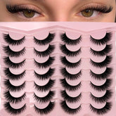 Loladook cat eye lashes 16mm natural look full strip for everyday elegance