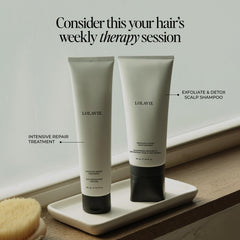 LolaVie Intensive Repair Treatment jar strengthens chemically-treated hair.