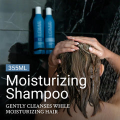 Loma Moisturizing Shampoo cap pour shows easy daily dispensing