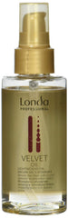 Londa Velvet Lightweight Oil bottle with shine-enhancing formula for hair