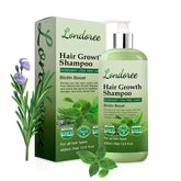 Londoree Rosemary Shampoo bottle front, premium packaging for daily strengthening.