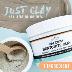 Lone Star Botanicals Calcium Bentonite Hair Mask revitalizes scalp and adds natural shine.
