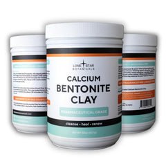 Lone Star Botanicals calcium bentonite body detox powder supports gentle cleansing of skin