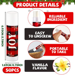 Lonfliness lip balm with JOY design and snowflakes for seasonal cheer and nourishment