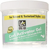 Long Aid Curl Activator Gel bottle front view for extra dry hair with lasting curl definition.