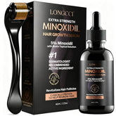 LONGCCI minoxidil serum bottle with dropper for precise scalp dosing.
