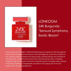Lonkoom 24K Burgundy box image showcasing premium packaging.