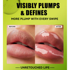 Loobexery fat oil lip gloss pink swatch for soft luminosity