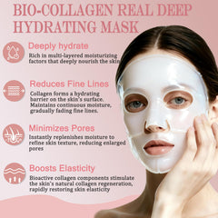 Loobexery hydrogel mask being applied for deep hydration and refreshed skin