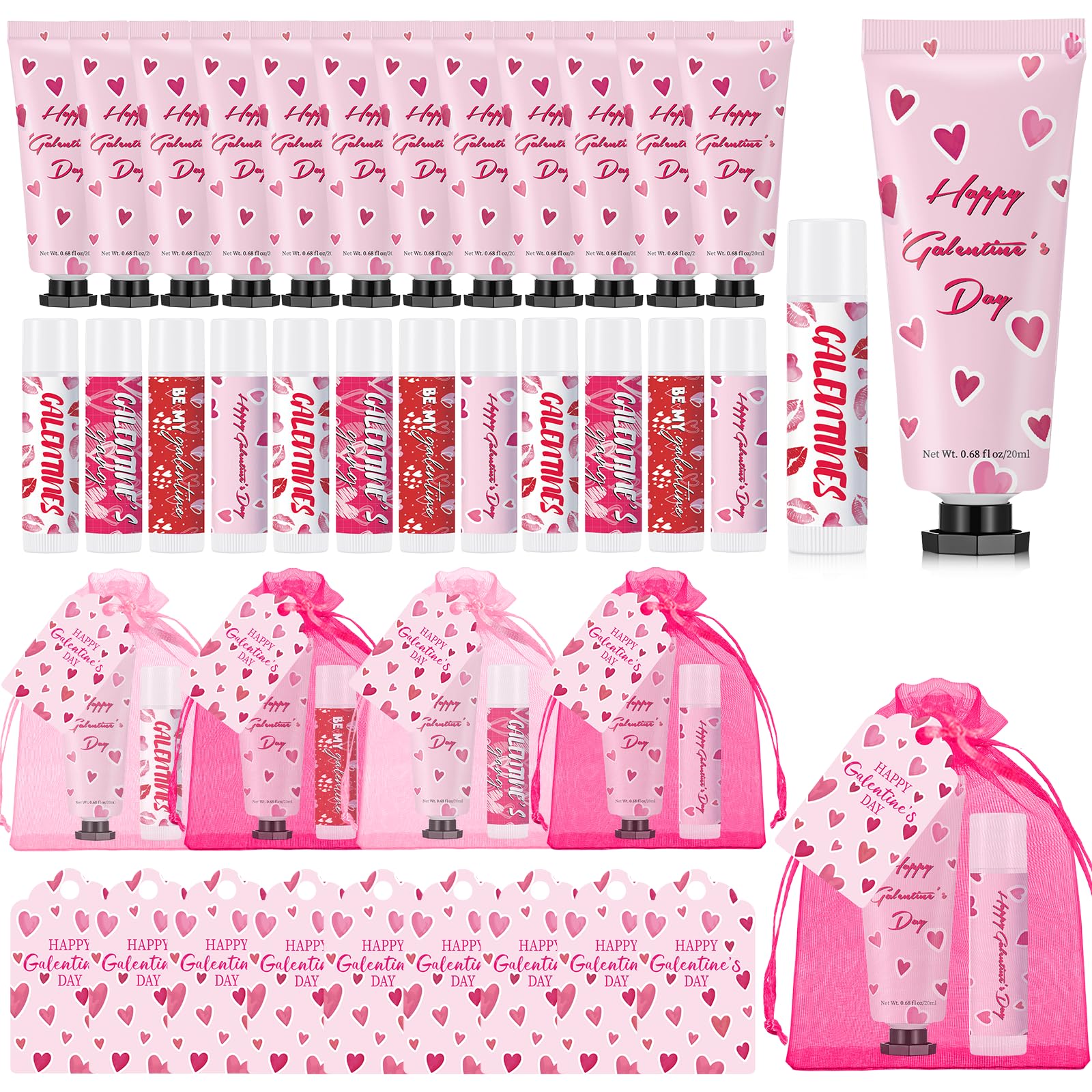 Loopeer Galentine's hand cream tube with heart motif for on-the-go hydration