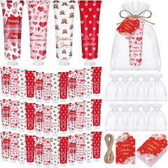 Loopeer Galentines hand cream tubes in four patterns for gifting variety.