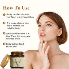 Lopeie whipped tallow honey texture close-up showing smooth absorption