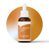 Lopren Caffeine Eye Serum bottle highlighting fragrance-free, lightweight under-eye care