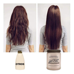 Loquay Nourishing Hair Treatment application scene demonstrates after-shampoo use for 2–3 minute conditioning.