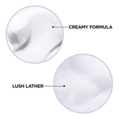 Applying EverCreme creates luxurious lather for refreshed, smooth strands.