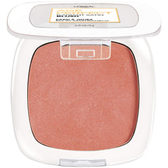 L'Oreal Paris Age Perfect blush swatch in Peony shade for natural color.