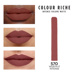 L'Oreal Paris Colour Riche Intense Volume Matte Lipstick applying for defined lips