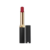 L'Oreal Paris Colour Riche Intense Volume Matte Lipstick swatch shows rich color with a non-flat matte finish.