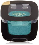 L'Oréal Paris Colour Riche Monos Teal Couture closeup shows rich pigment for vivid eyelid color.