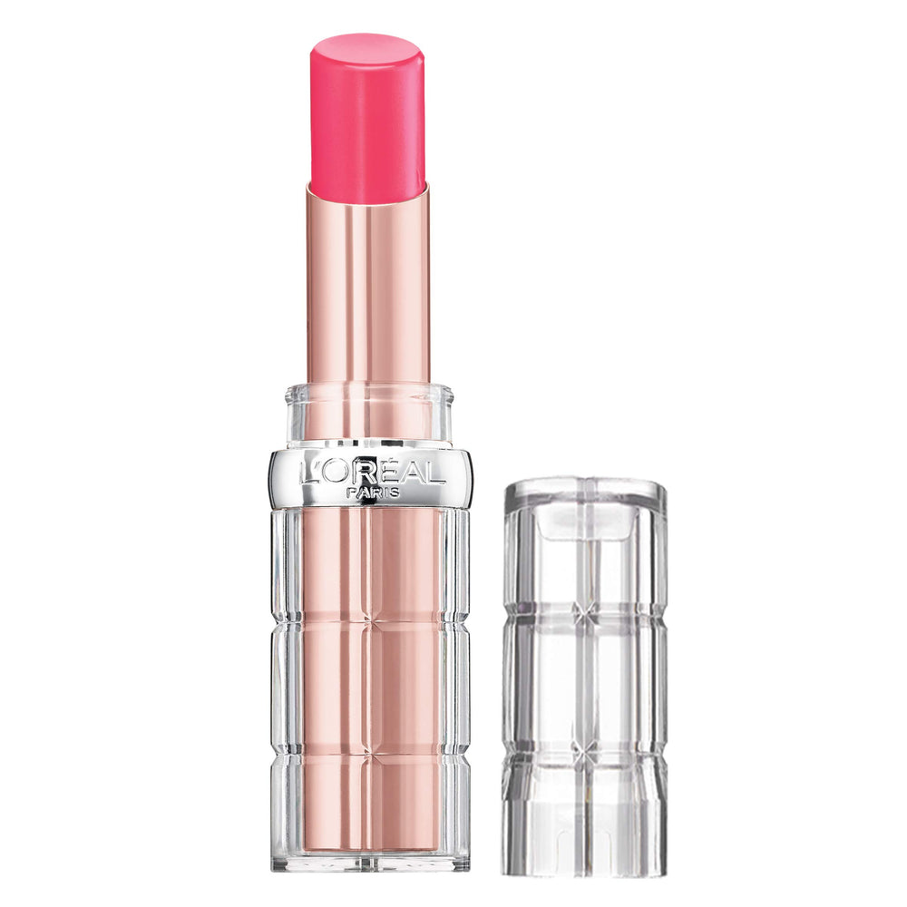 L'Oreal Paris Colour Riche Plump and Shine lipstick tube with glossy, radiant finish