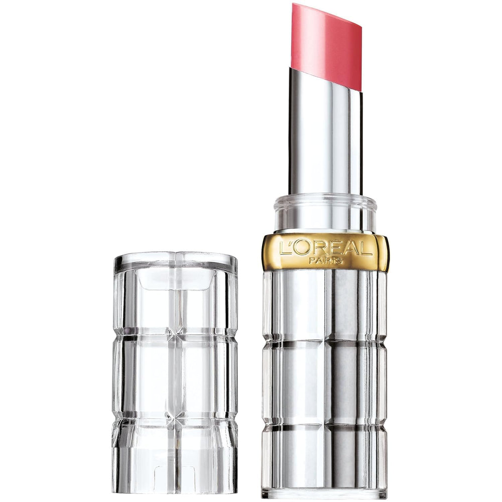 L'Oreal Paris Colour Riche Shine Lipstick in Burnished Blush offers hydrated, glossy color on the lips