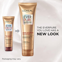EverPure apricot oil droplets highlight nourishing formula for hair.